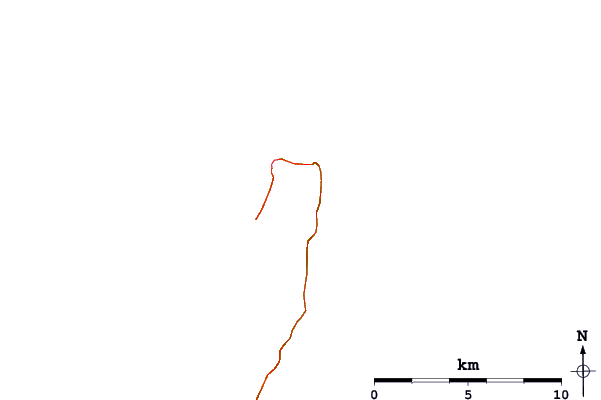 Roads and rivers around Mount Tulloch (Macquarie Island)