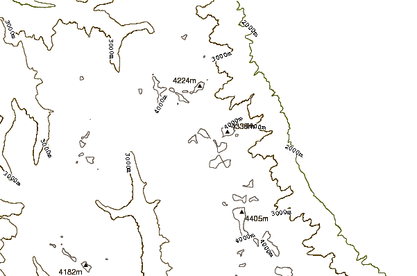 Mountain peaks around Mount Tyndall