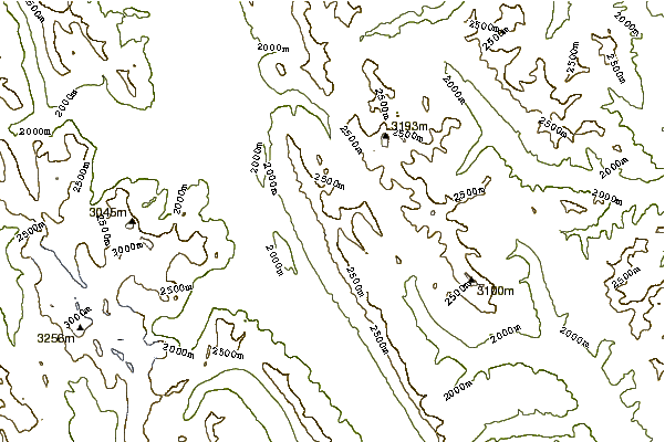 Mountain peaks around Mount Tyrwhitt