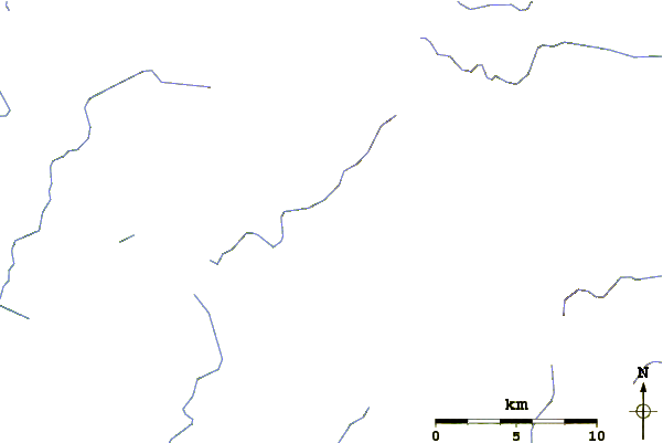 Roads and rivers around Mount Uchiichi