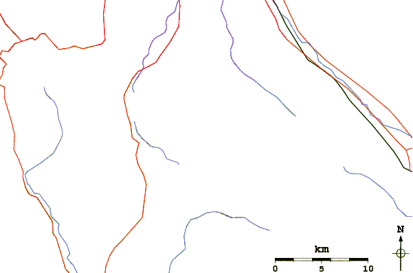 Roads and rivers around Mount Umunhum