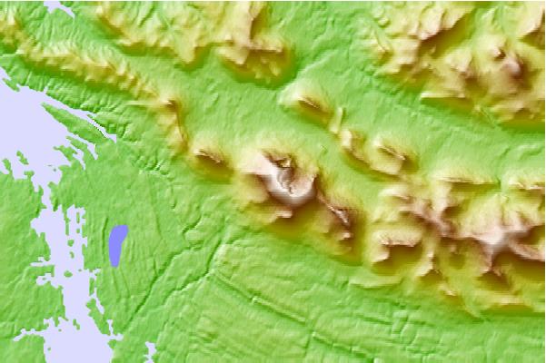 Surf breaks located close to Mount Usborne