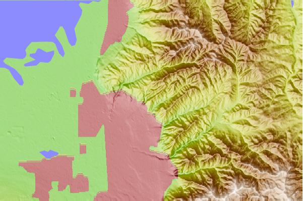 Surf breaks located close to Mount Van Cott