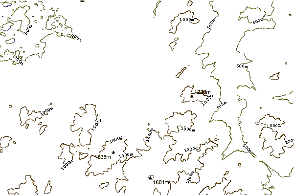 Mountain peaks around Mount Van Hoevenberg