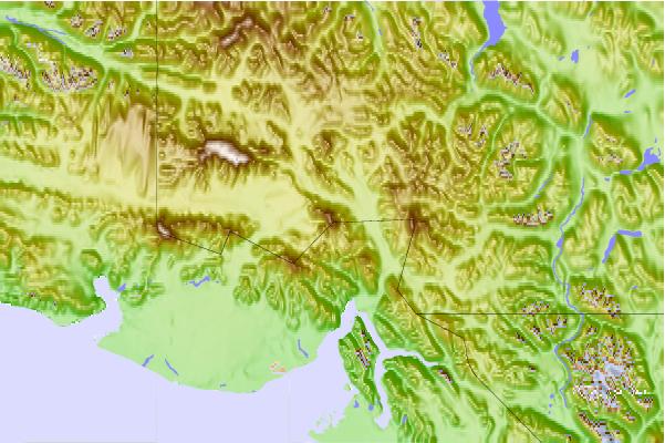 Surf breaks located close to Mount Vancouver