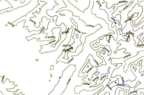 Mountain peaks around Mount Vaught