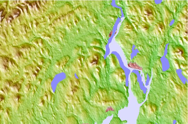 Surf breaks located close to Mount Waldo