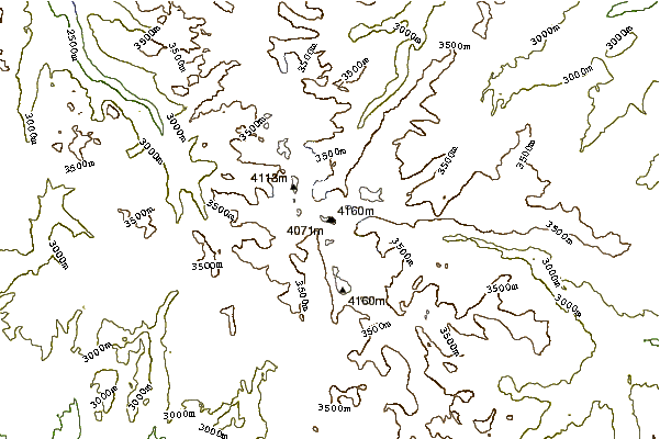 Mountain peaks around Mount Warren