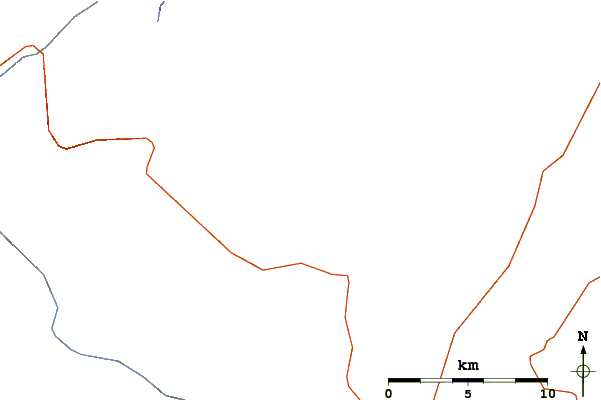 Roads and rivers around Mount Washington (Olympic)