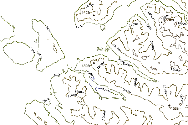 Mountain peaks around Mount Washington (Cascades)