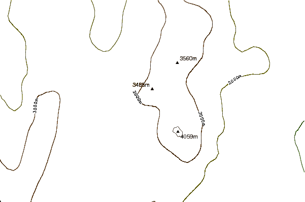 Mountain peaks around Mount Wexler