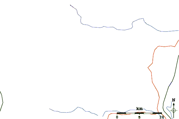 Roads and rivers around Mount Whiteface