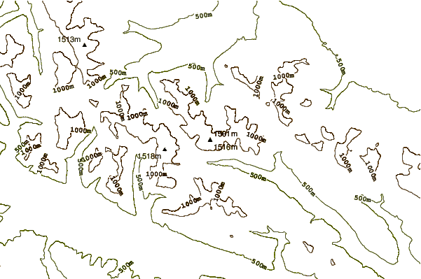 Mountain peaks around Mount Whymper