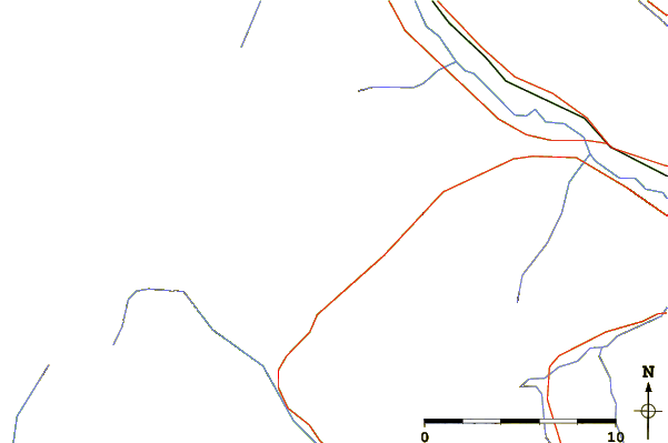 Roads and rivers around Mount Whymper