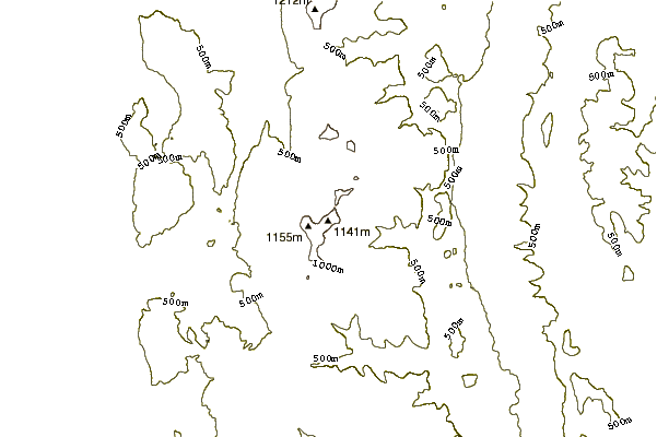 Mountain peaks around Mount Wilson (Vermont)