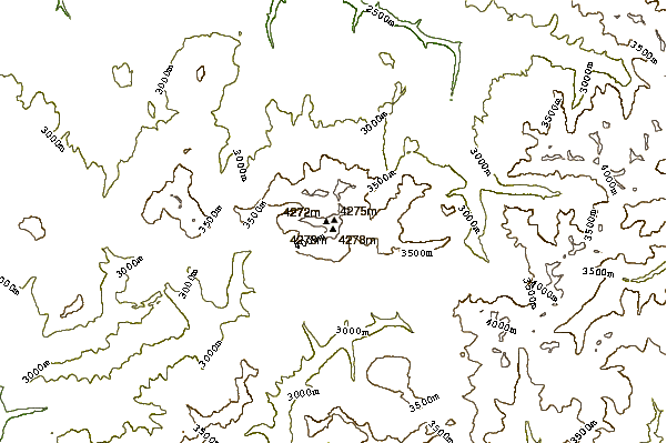 Mountain peaks around Mount Wilson (Colorado)