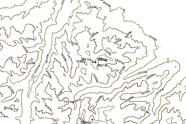 Mountain peaks around Mount Wood (Montana)