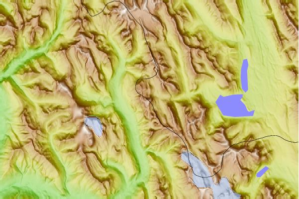 Surf breaks located close to Mount Worthington