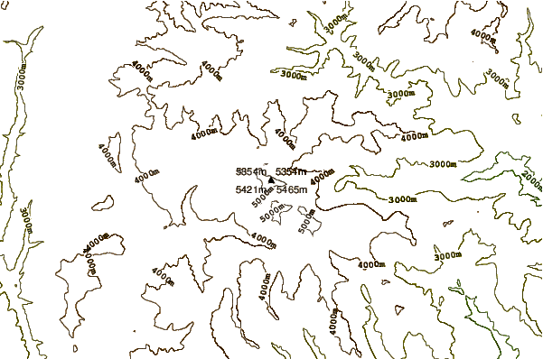 Mountain peaks around Mount Xuebaoding