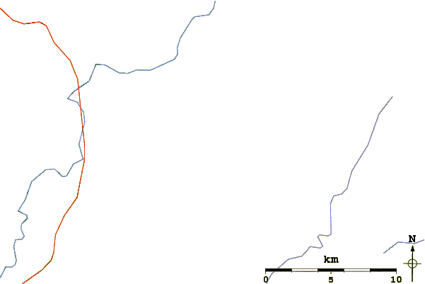 Roads and rivers around Mount Yamantaw