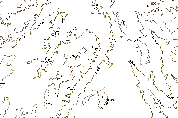 Mountain peaks around Mount Youngal