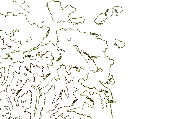 Mountain peaks around Mount Zion (Washington)