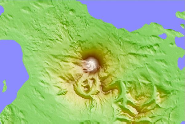 Surf breaks located close to Mount Ugashik-peulik
