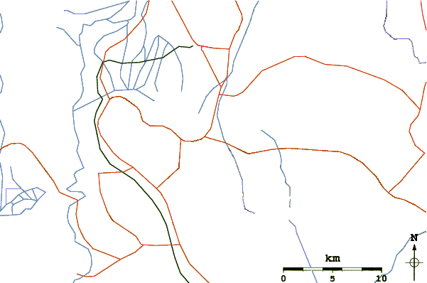 Roads and rivers around Movri