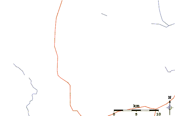 Roads and rivers around Moxie Mountain