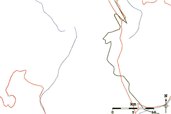 Roads and rivers around Mt Ashland