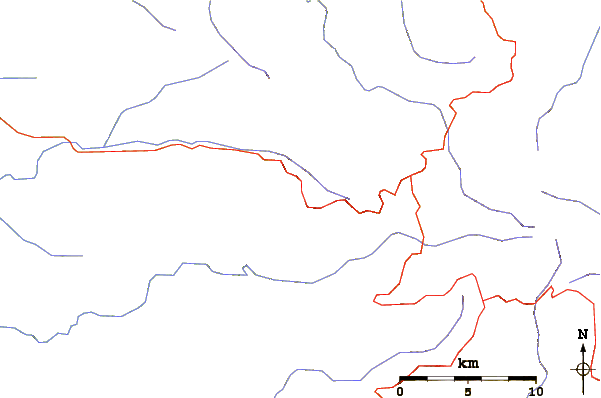 Roads and rivers around Mt Buller