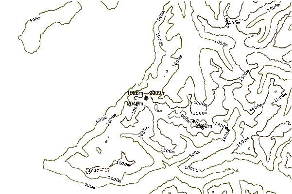 Mountain peaks around Mt Cheam