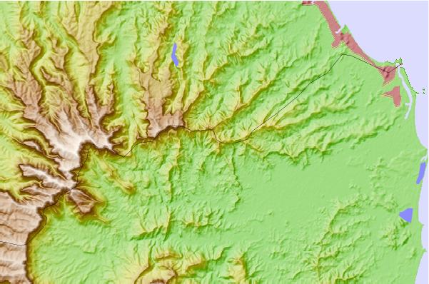 Surf breaks located close to Mt Cougal