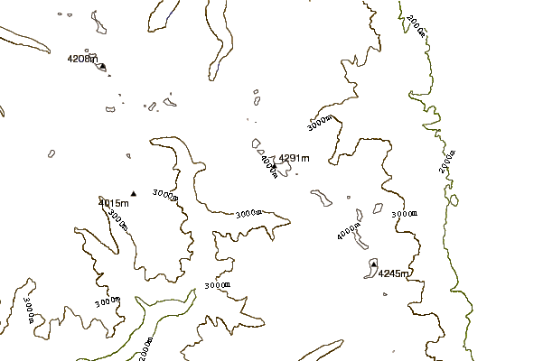 Mountain peaks around Mt Gayley