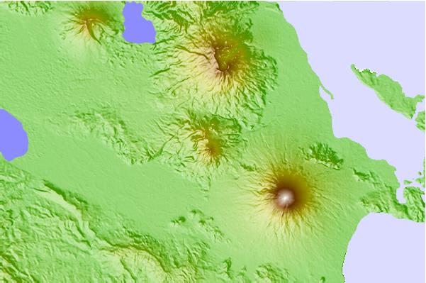 Surf breaks located close to Mt Masaraga