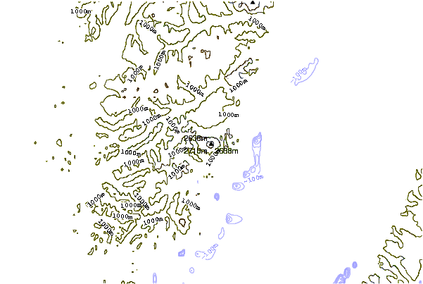 Mountain peaks around Mt Redoubt