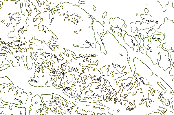 Mountain peaks around Mt Schou