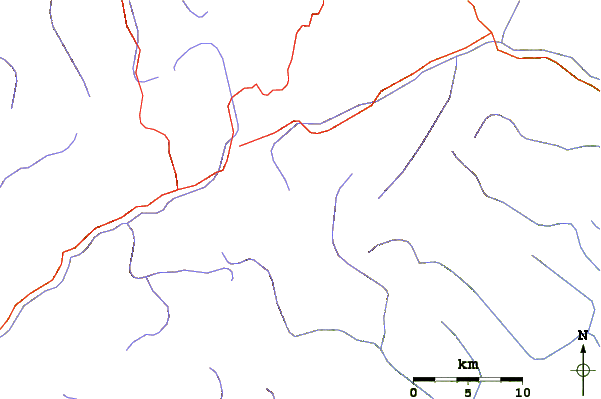 Roads and rivers around Mucunuque