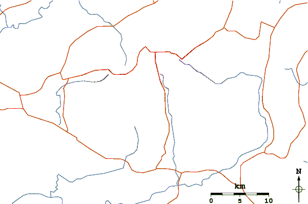 Roads and rivers around Mulanje Massif