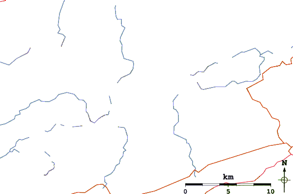 Roads and rivers around Mullaghanattin