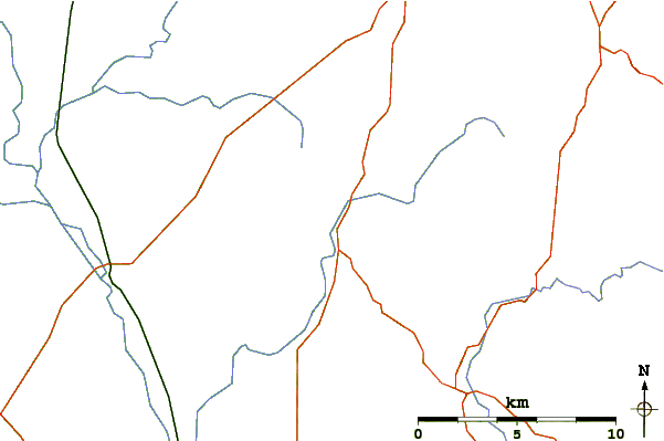 Roads and rivers around Mullaghmast