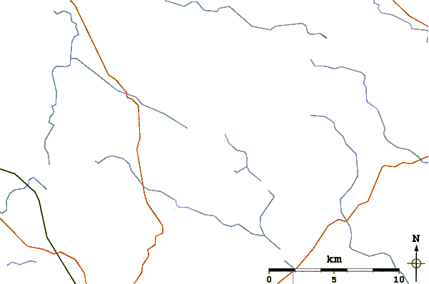 Roads and rivers around Mullaghmeen