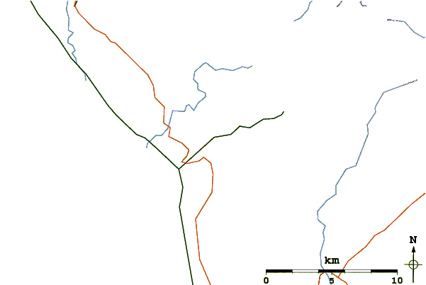 Roads and rivers around Muncaster Fell