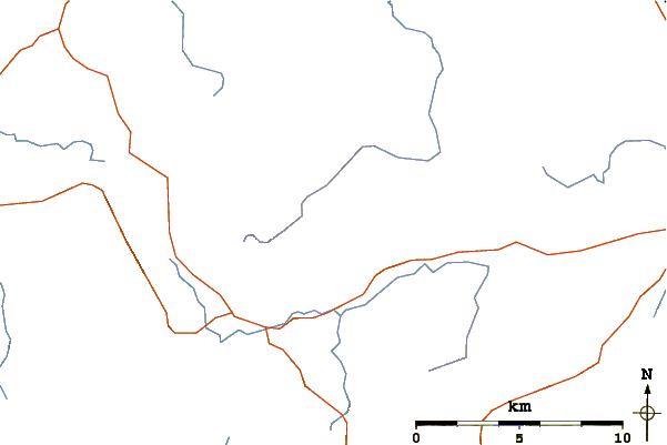 Roads and rivers around Mungrisdale Common