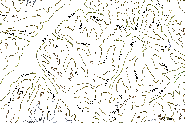 Mountain peaks around Munt Cotschen