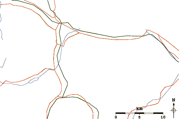 Roads and rivers around Mürtschenstock