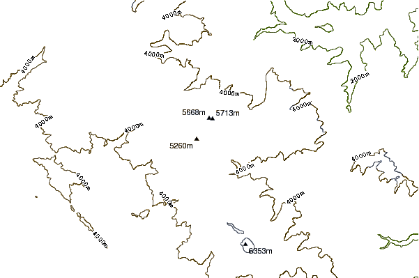 Mountain peaks around Mururata