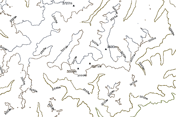 Mountain peaks around Mutmalspitze