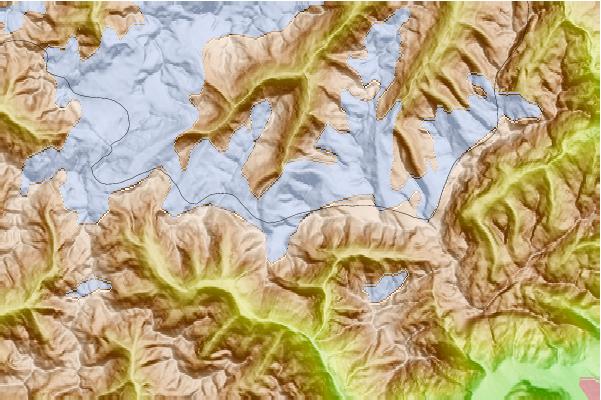 Surf breaks located close to Mutmalspitze