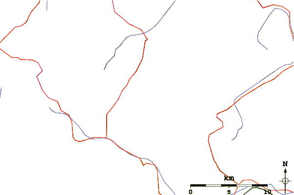 Roads and rivers around Mutmalspitze